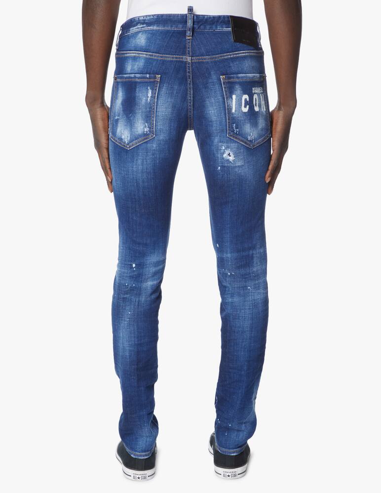 rinascente Dsquared2 Icon spray cool guy pocket logo jeans - blue