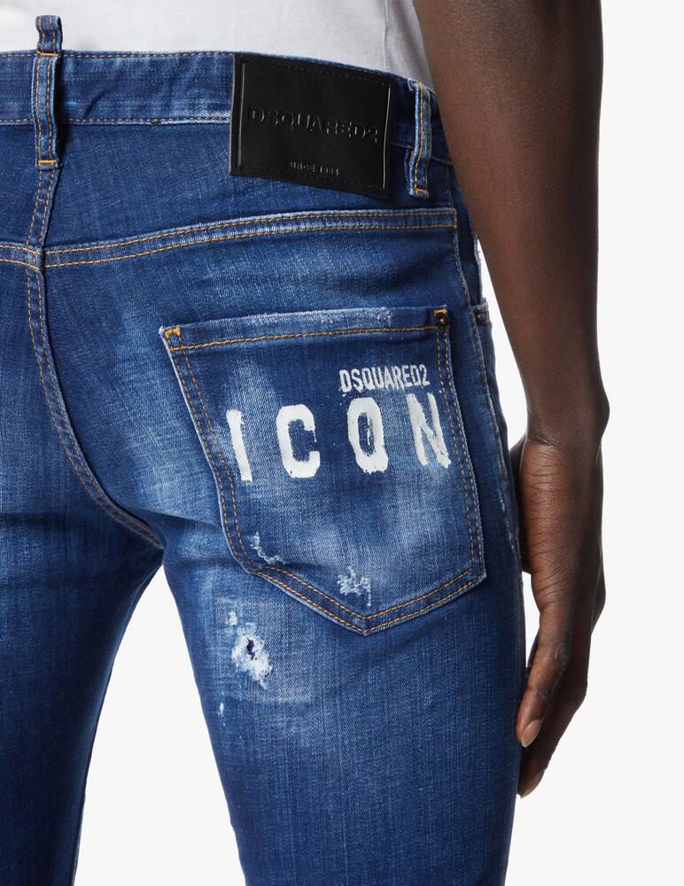 rinascente Dsquared2 Icon spray cool guy pocket logo jeans - blue