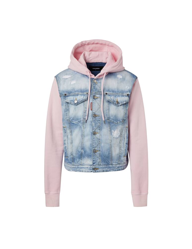 rinascente Dsquared2 Pastel sky dan hooded jacket denim - multi