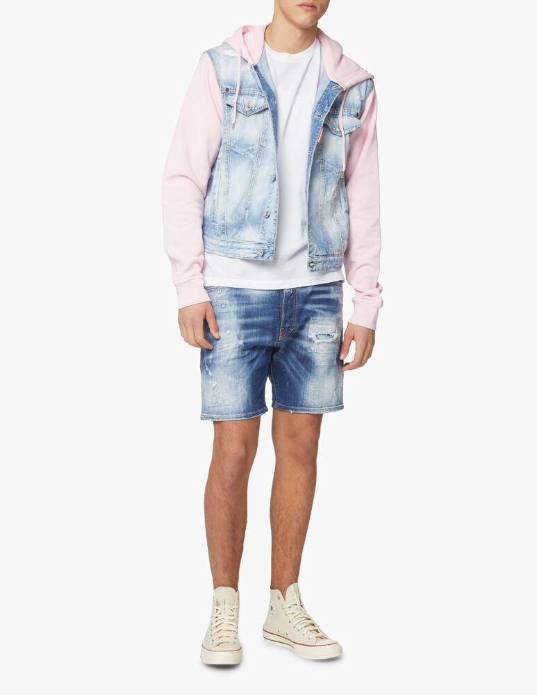 rinascente Dsquared2 Pastel sky dan hooded jacket denim - multi