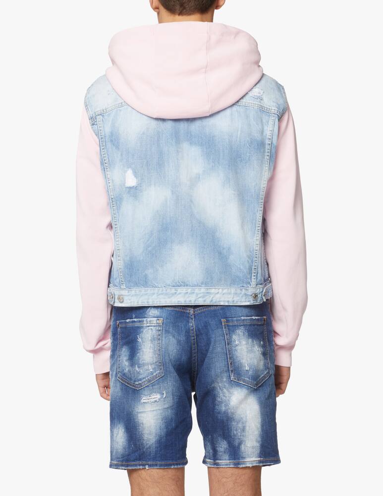 rinascente Dsquared2 Pastel sky dan hooded jacket denim - multi