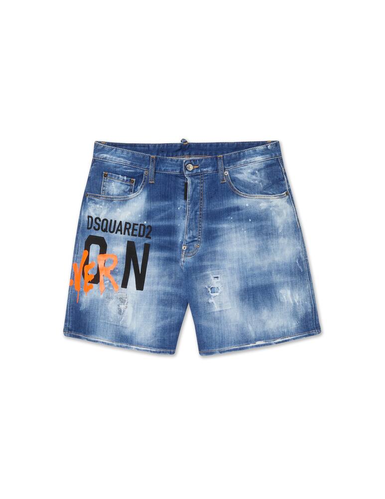 rinascente Dsquared2 Pantaloncini di jeans icon 4 ever boxer - blu
