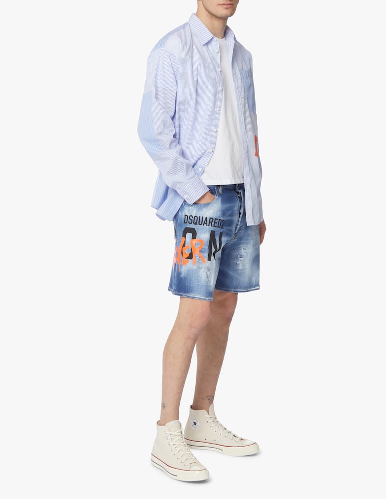 rinascente Dsquared2 Pantaloncini di jeans icon 4 ever boxer - blu