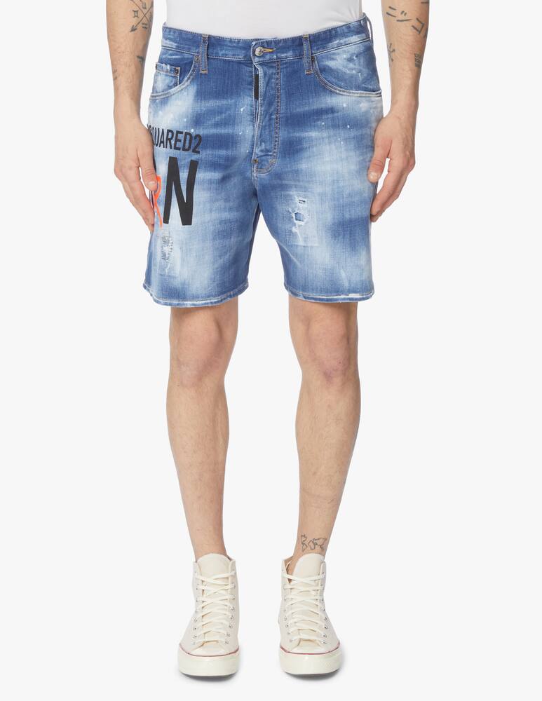 rinascente Dsquared2 Pantaloncini di jeans icon 4 ever boxer - blu