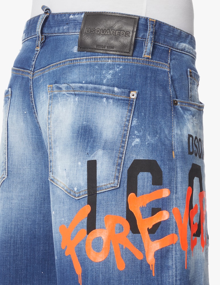 rinascente Dsquared2 Pantaloncini di jeans icon 4 ever boxer - blu