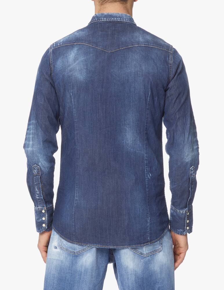 rinascente Dsquared2 Camicia in jeans classic western - blu