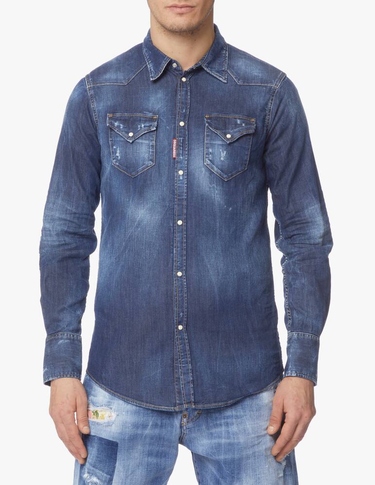 rinascente Dsquared2 Camicia in jeans classic western - blu
