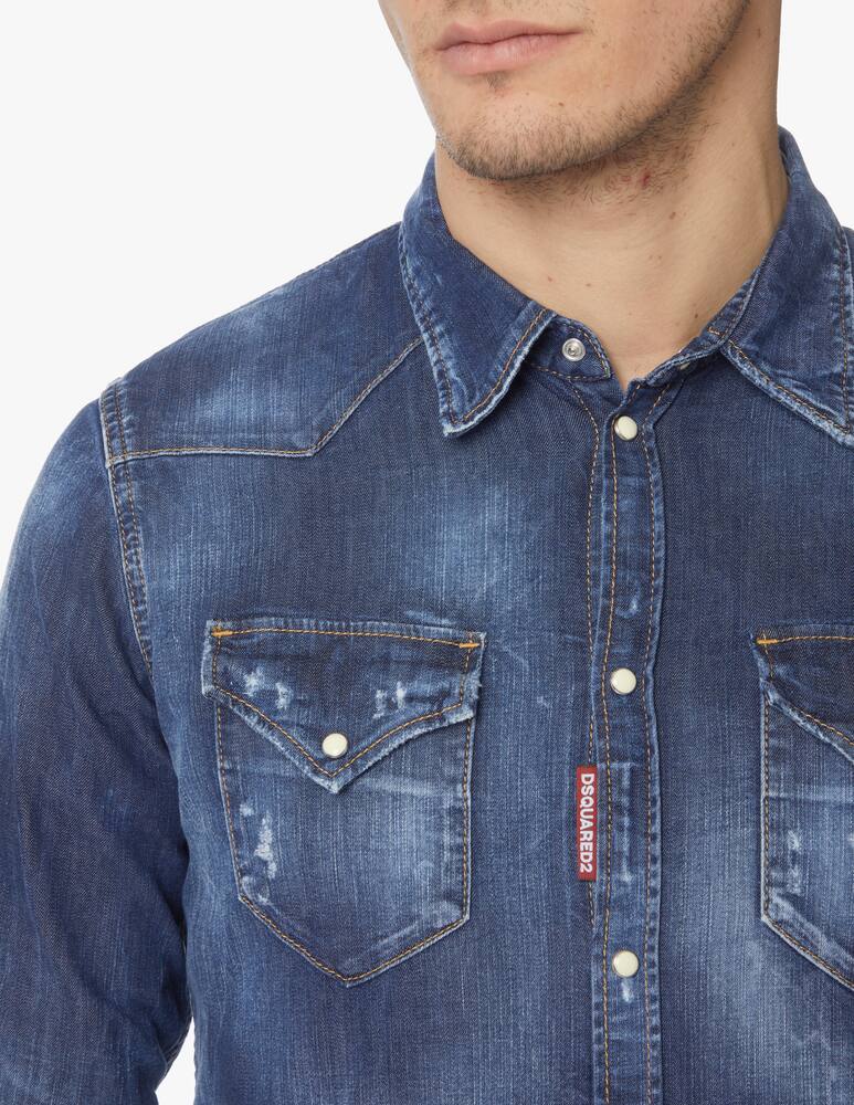 rinascente Dsquared2 Camicia in jeans classic western - blu