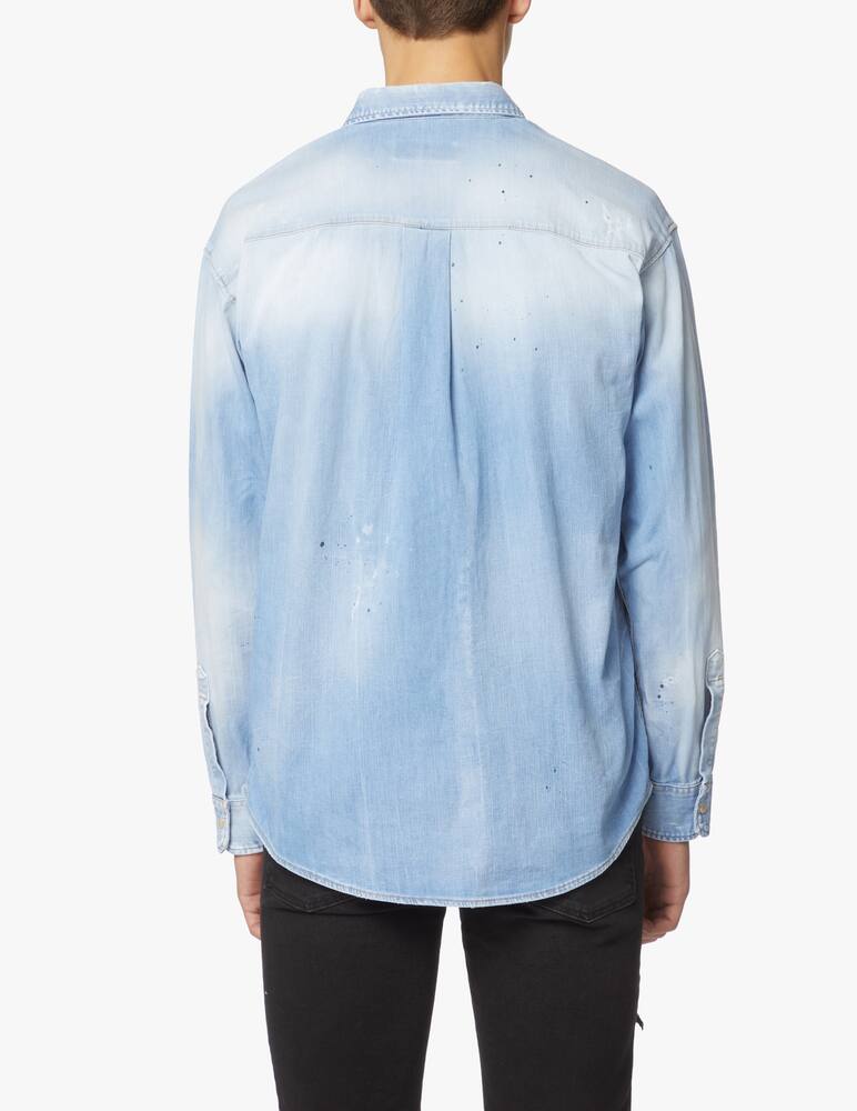 rinascente Dsquared2 Dropped shoulder shirt denim - blue
