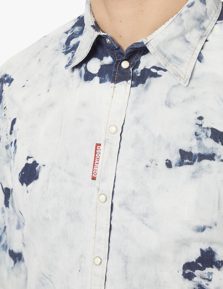 rinascente Dsquared2 Camicia in jeans sexy roll up - blu