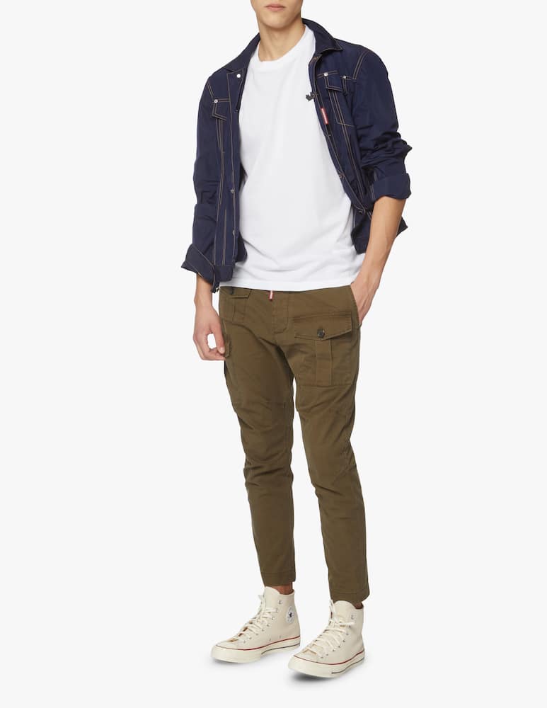 rinascente Dsquared2 Leaf tennis piquet t-shirt - white