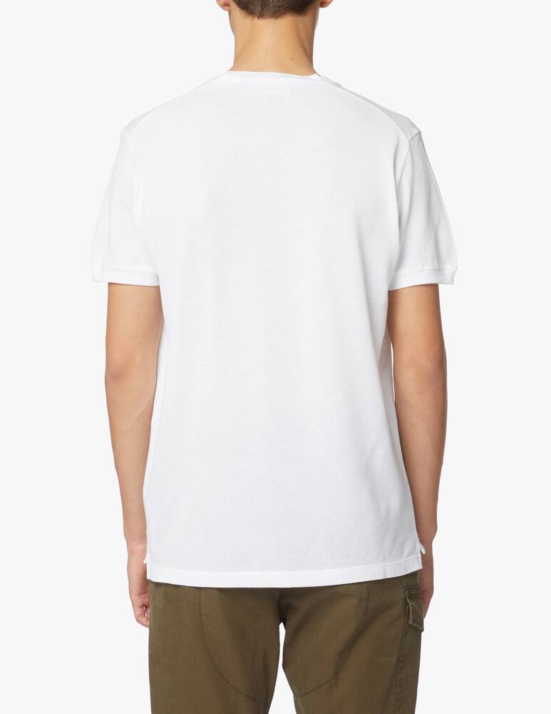 rinascente Dsquared2 Leaf tennis piquet t-shirt - white