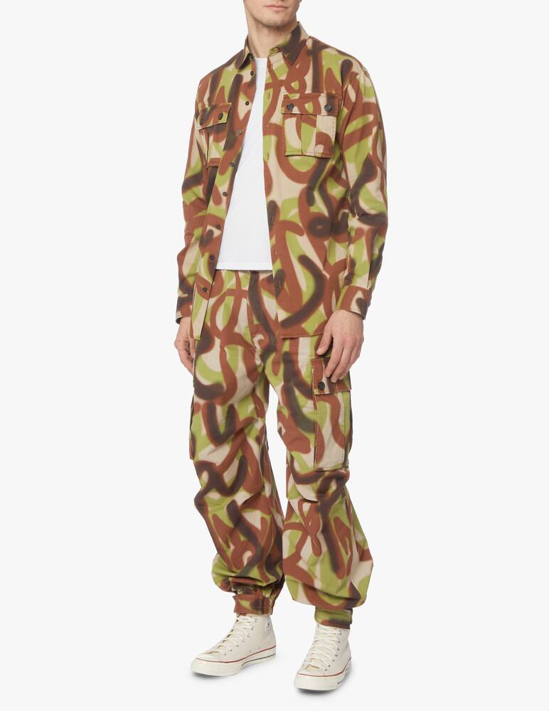 rinascente Dsquared2 Camicia cargo camo graffiti - multicolor