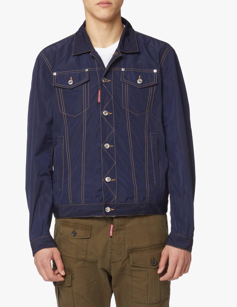 rinascente Dsquared2 Taff dan jean nylon jacket - blue