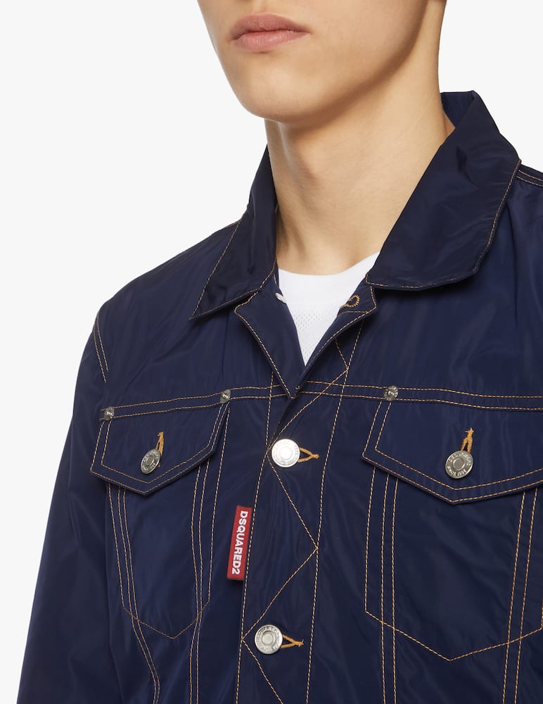 rinascente Dsquared2 Taff dan jean nylon jacket - blue