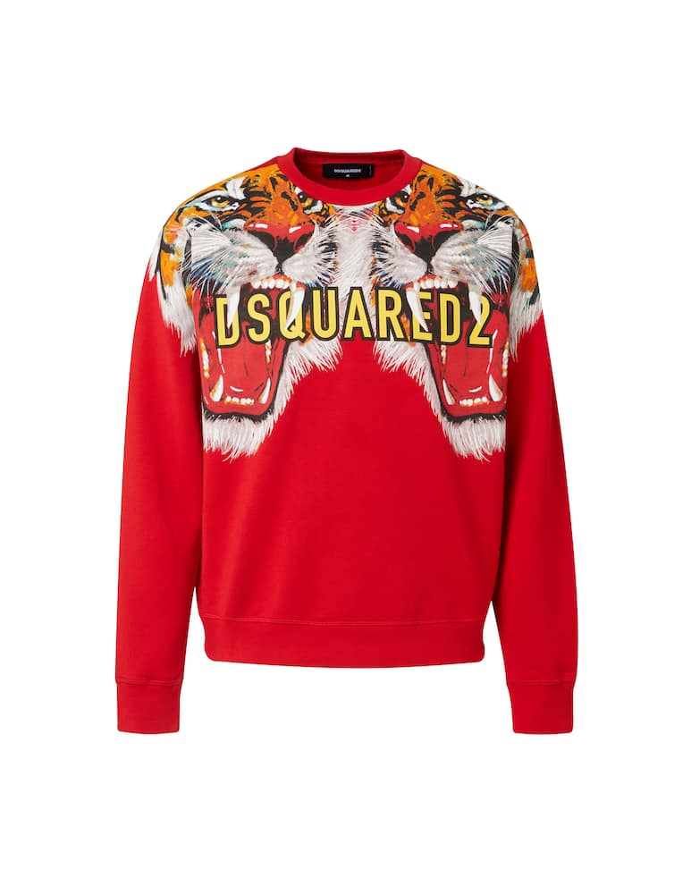 Dsquared2 Cny roundneck sweatshirt tiger - red - picture 6 Dsquared2 Cny roundneck sweatshirt tiger - red - picture 6