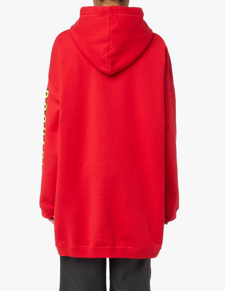 rinascente Dsquared2 Mini felpa con cappuccio in cotone - rosso