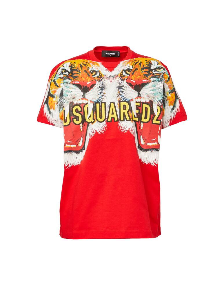 rinascente Dsquared2 T-shirt in cotone - rosso