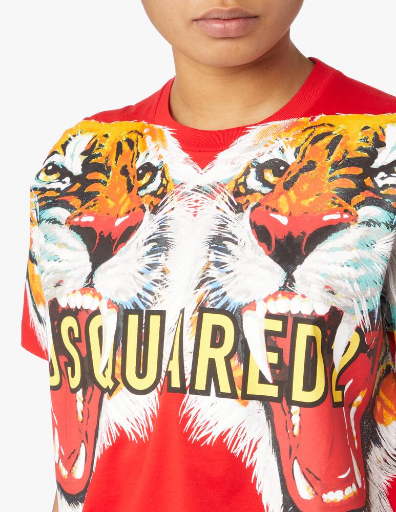 rinascente Dsquared2 T-shirt in cotone - rosso