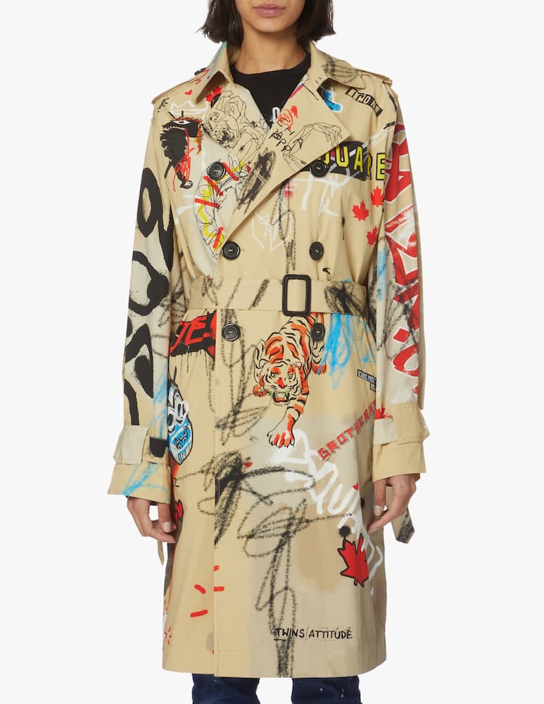 rinascente Dsquared2 Cotton trench - multi