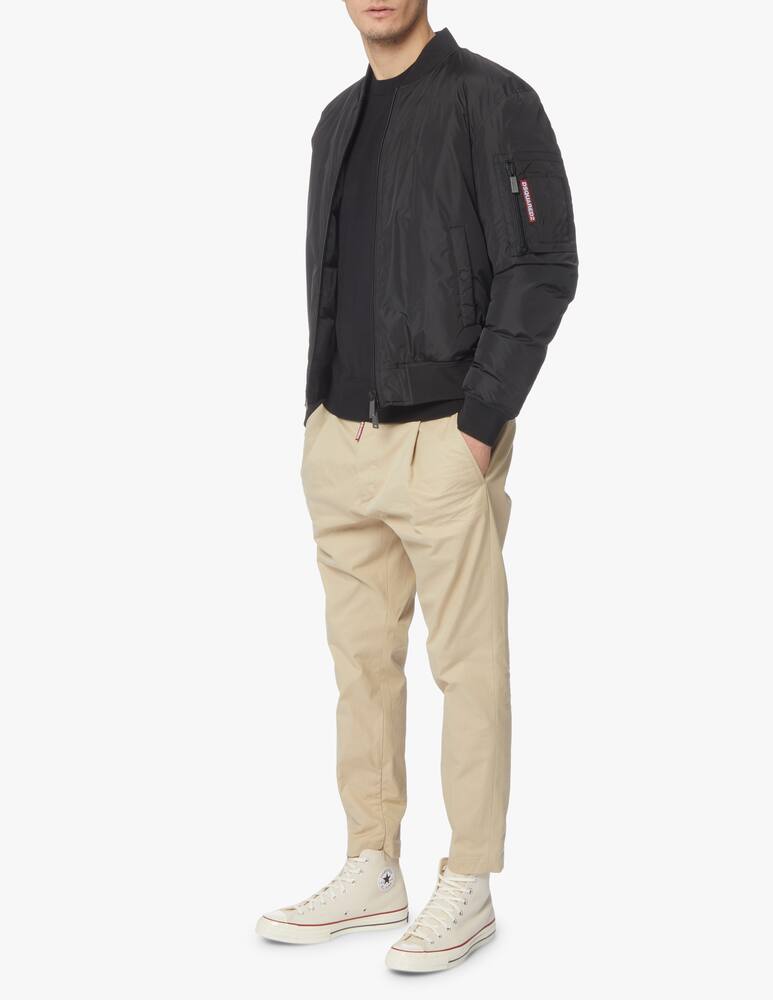 rinascente Dsquared2 Icon spray zip bomber - black