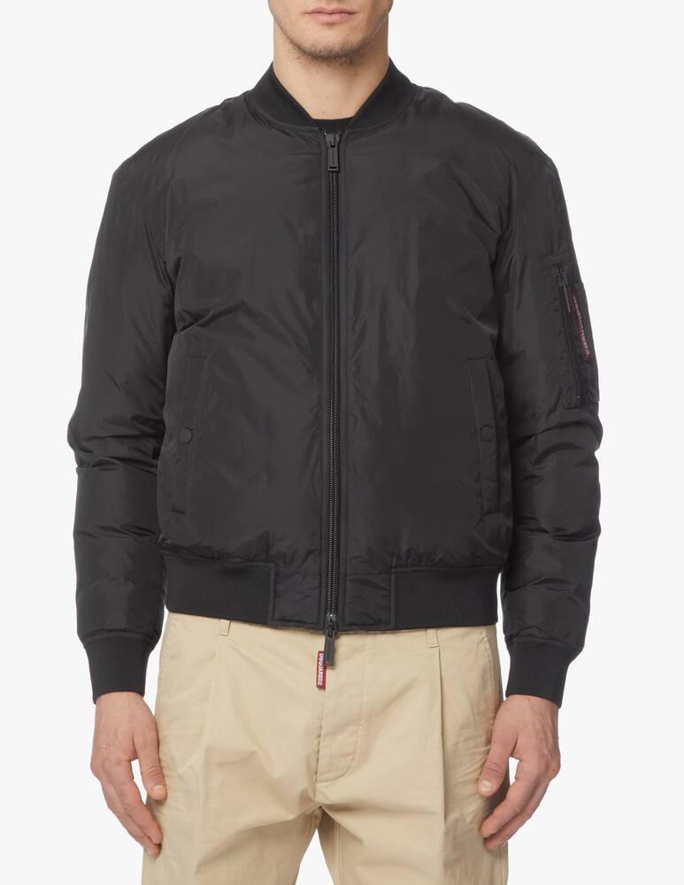 Dsquared2 Icon spray zip bomber - black - picture 1 Dsquared2 Icon spray zip bomber - black - picture 1