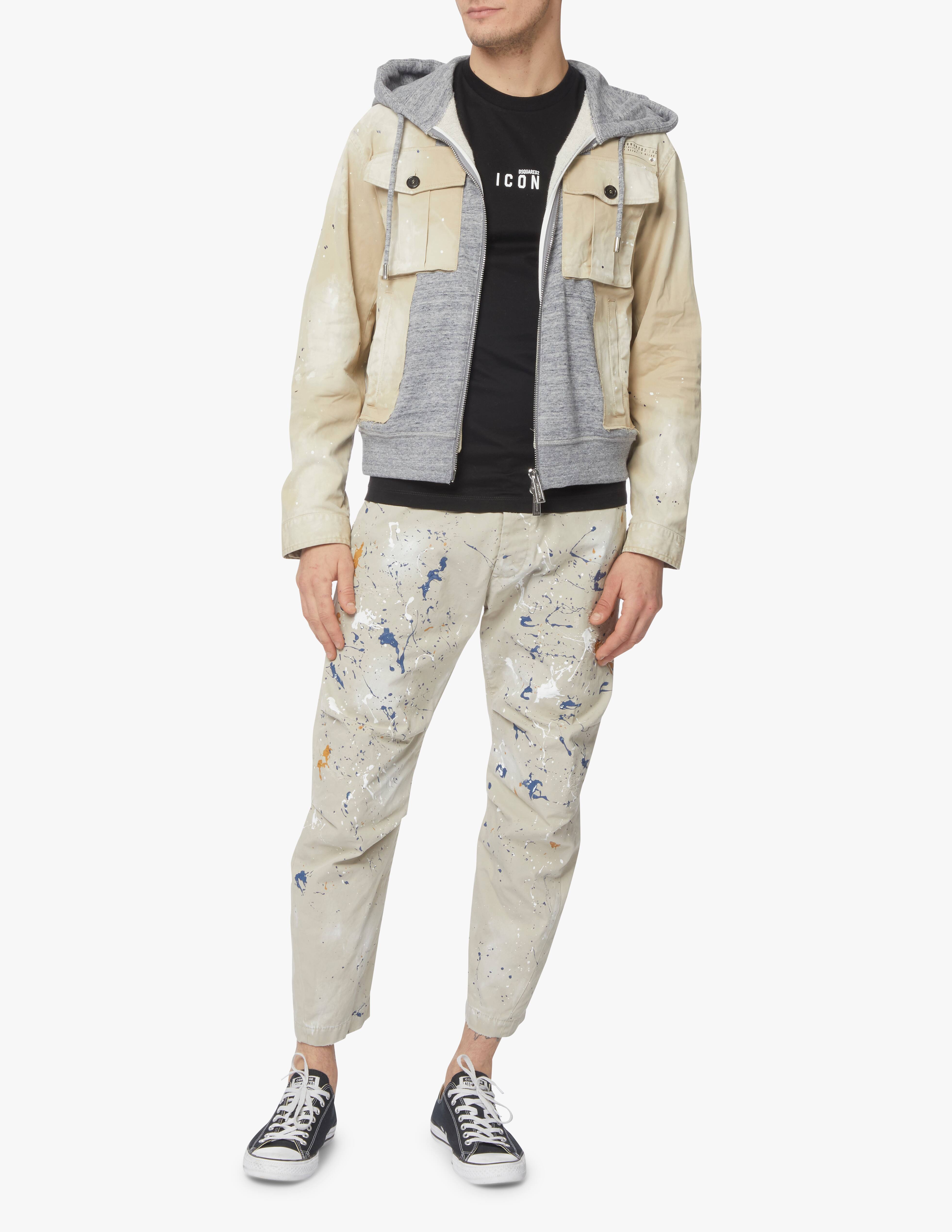 Dsquared2 Pantaloni classico con tasca a filetto DQ0417-D000T