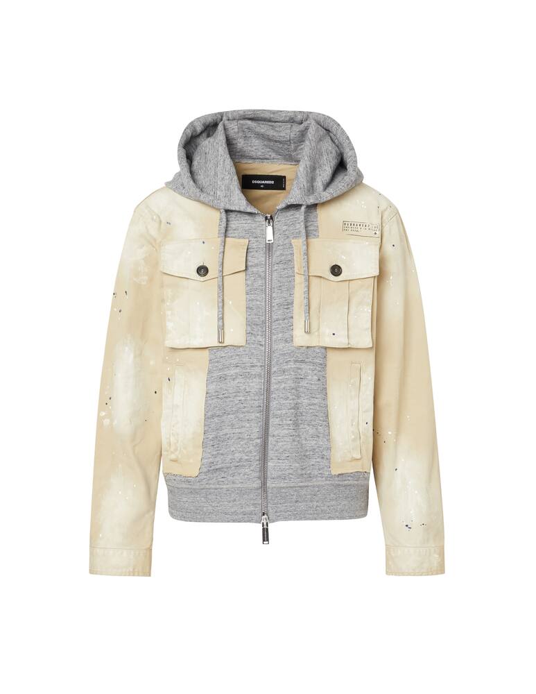 rinascente Dsquared2 Giacca hybrid stampata - grigio