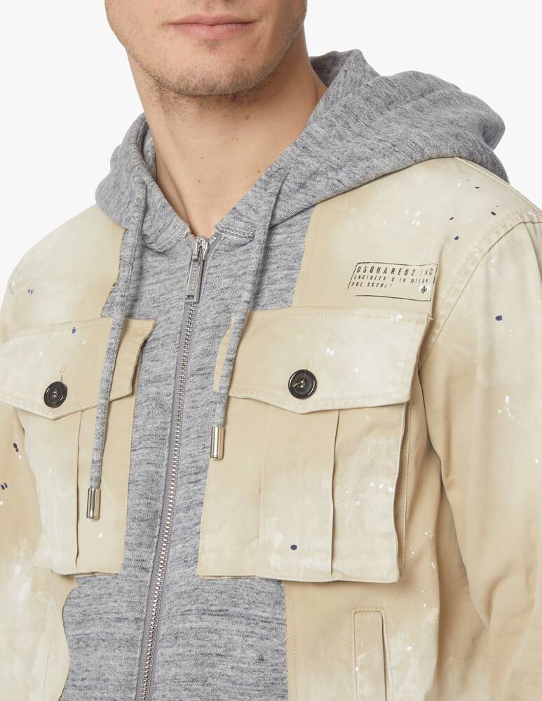 rinascente Dsquared2 Giacca hybrid stampata - grigio