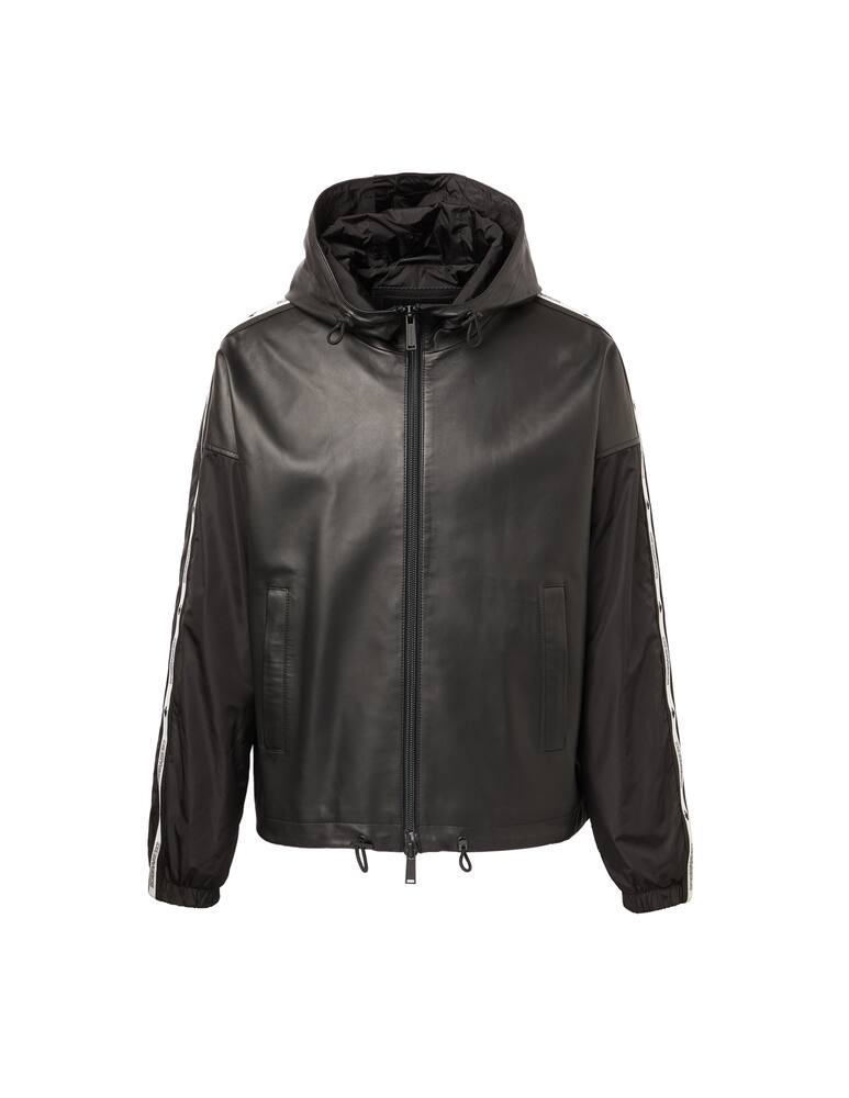 rinascente Dsquared2 Giacca sport tape con cappuccio - nero