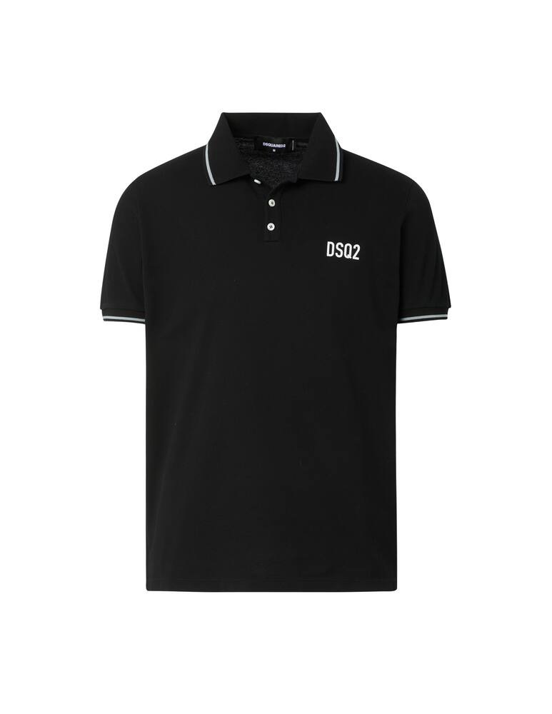 rinascente Dsquared2 Polo manica corta mini foglia - nero