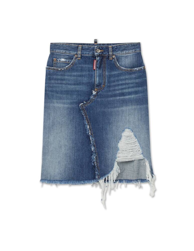 rinascente Dsquared2 Denim midi skirt - blue