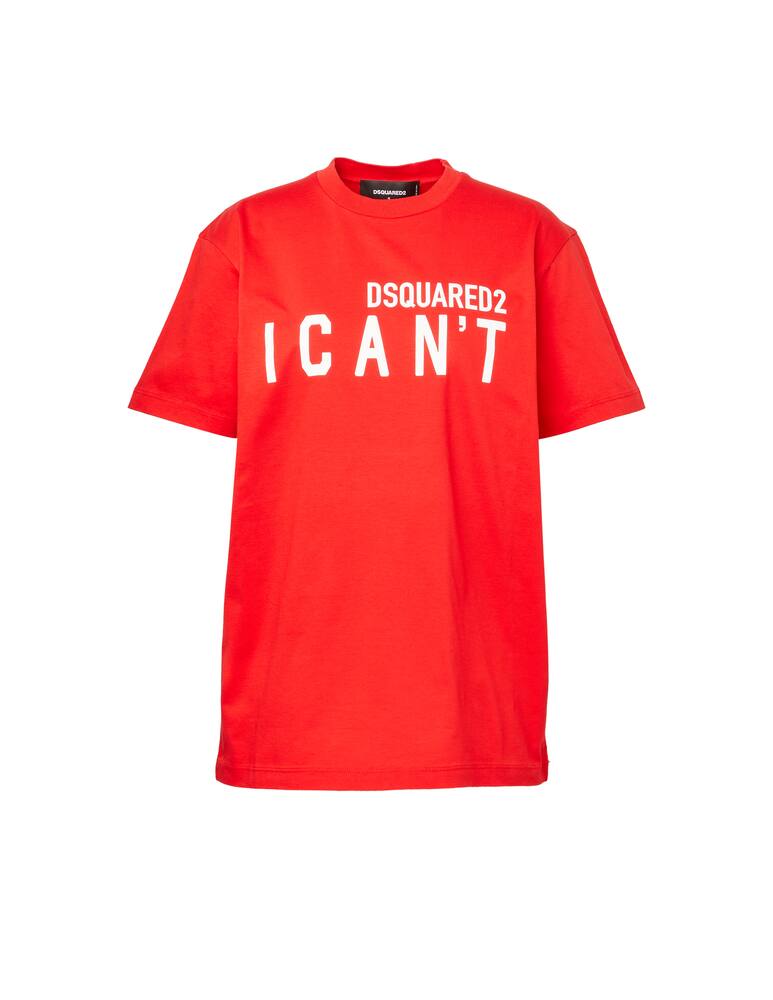 rinascente Dsquared2 T-shirt in cotone I can't - rosso
