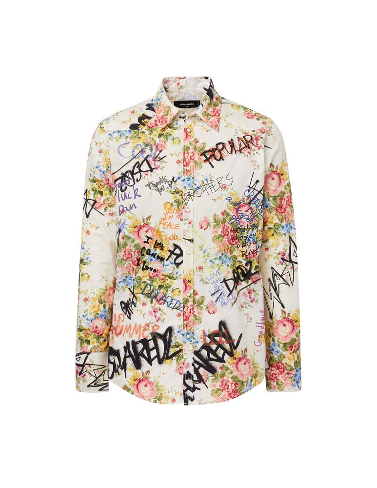 rinascente Dsquared2 Floral western shirt - multi