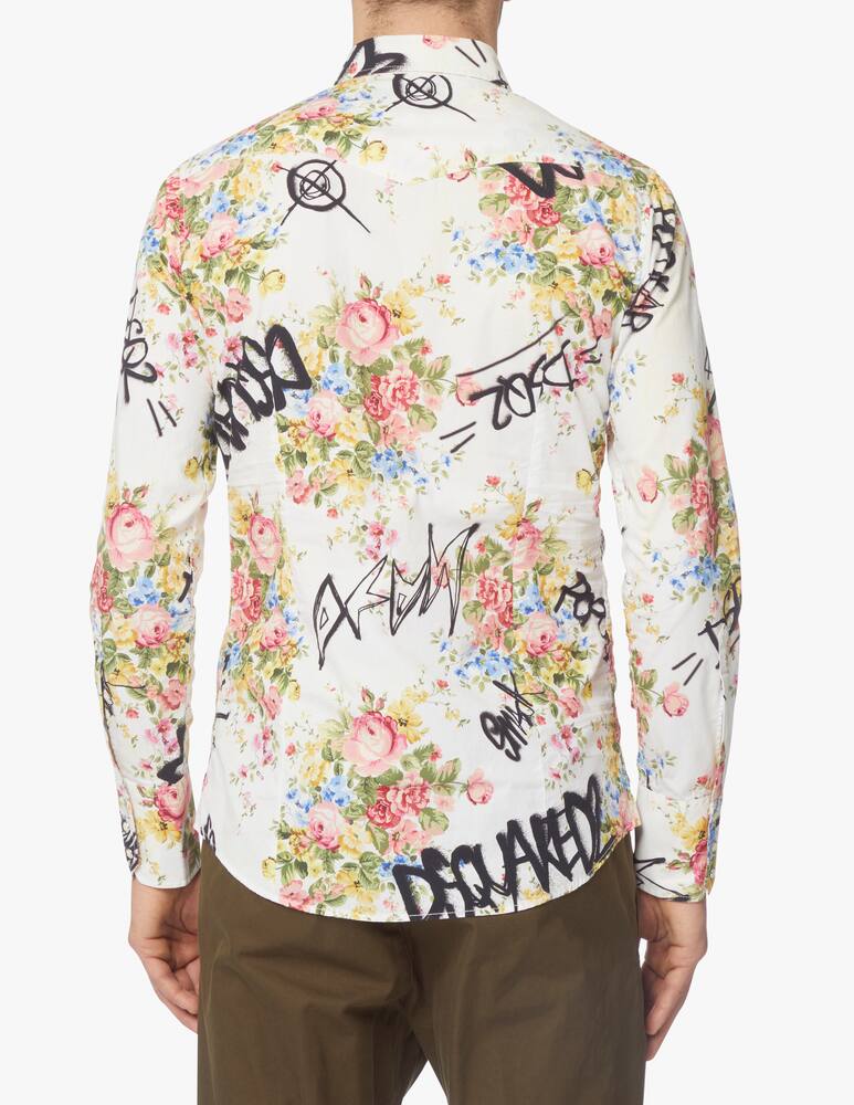 rinascente Dsquared2 Floral western shirt - multi
