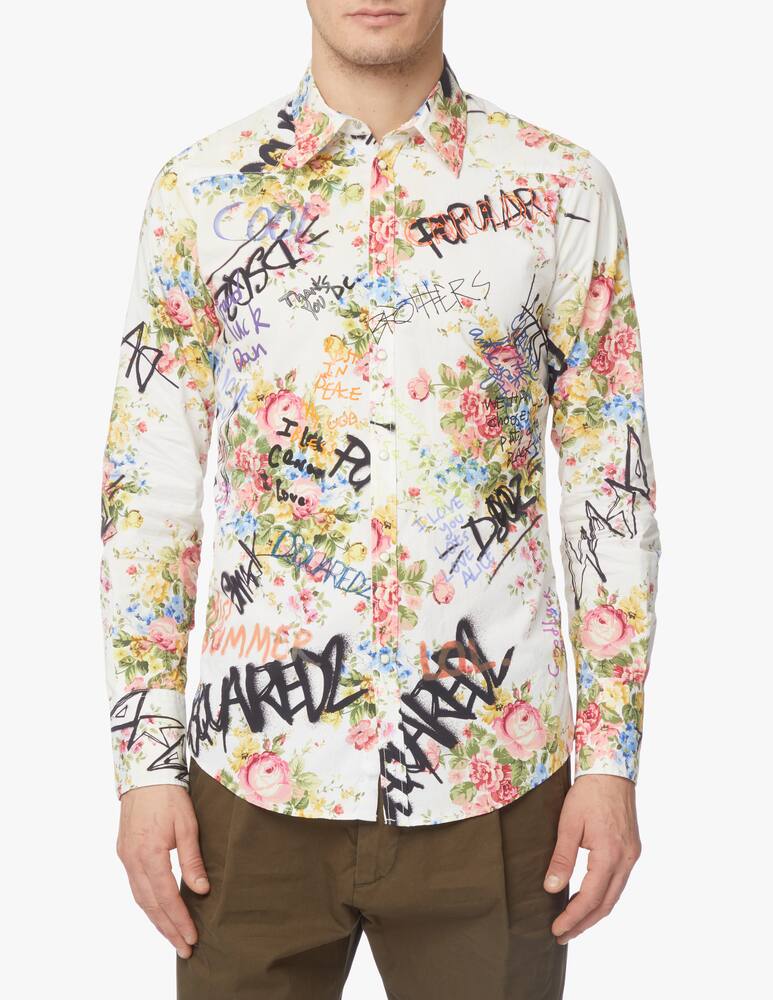 rinascente Dsquared2 Floral western shirt - multi