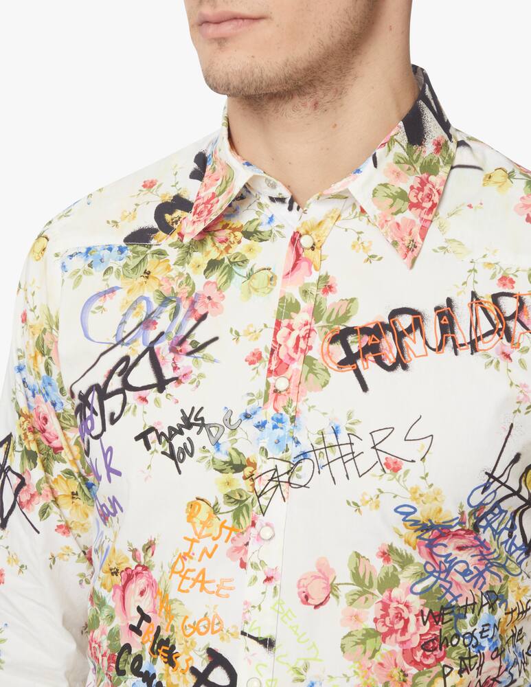 rinascente Dsquared2 Floral western shirt - multi