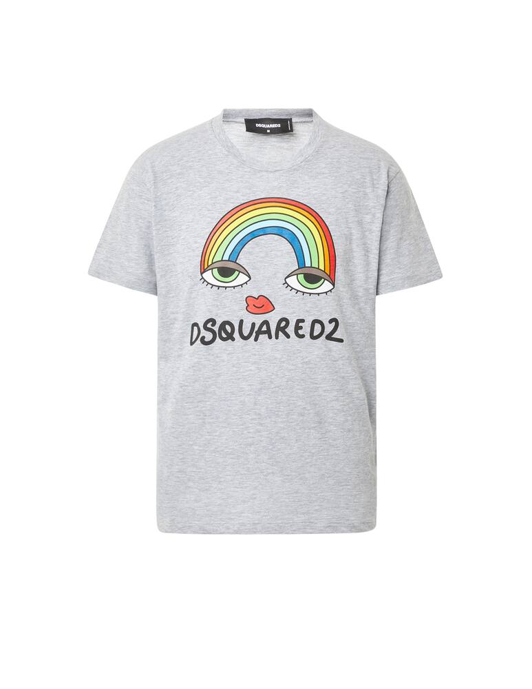 rinascente Dsquared2 Rainbow cool t-shirt - grey
