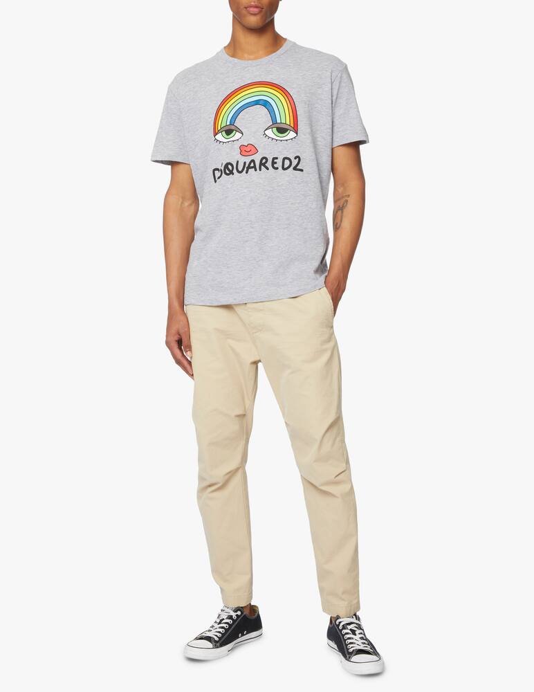 rinascente Dsquared2 Rainbow cool t-shirt - grey