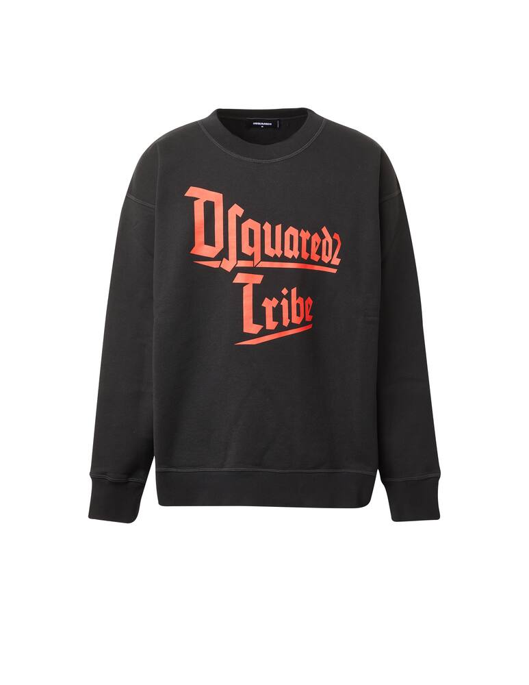 rinascente Dsquared2 Felpa girocollo d2 tribe slouch - nero