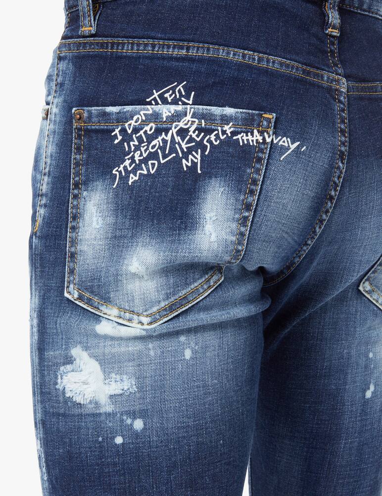 rinascente Dsquared2 Jeans cool guy schiariture - blu