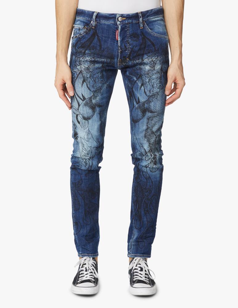 rinascente Dsquared2 Cool guy tattoo jeans - blue
