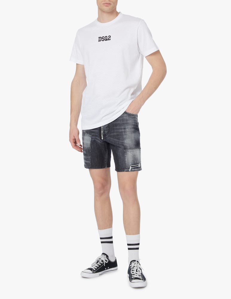 rinascente Dsquared2 Pantaloncino marine in jeans - nero