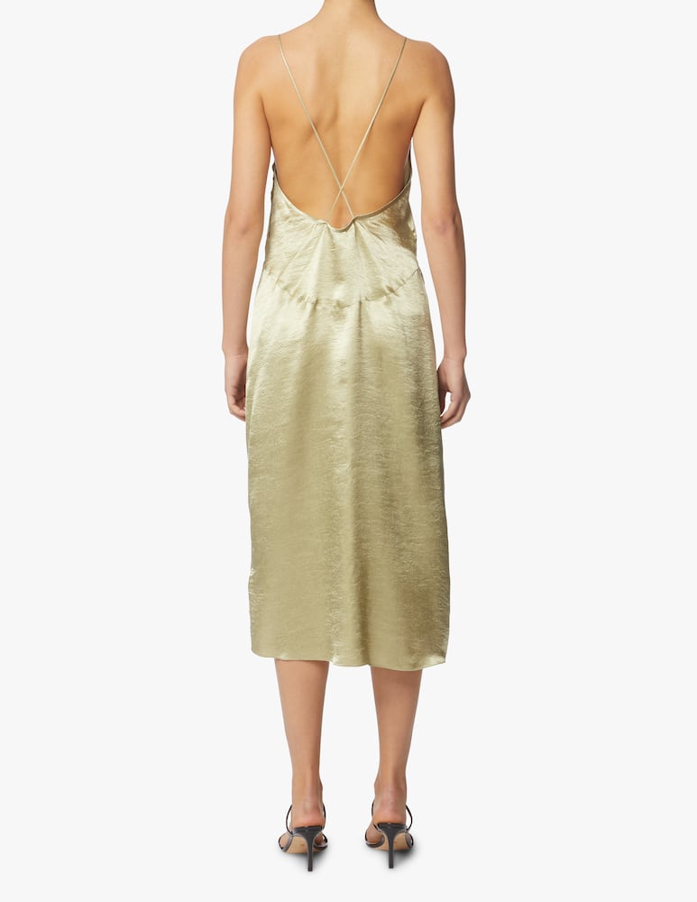 rinascente Dsquared2 Midi dress with straps - green