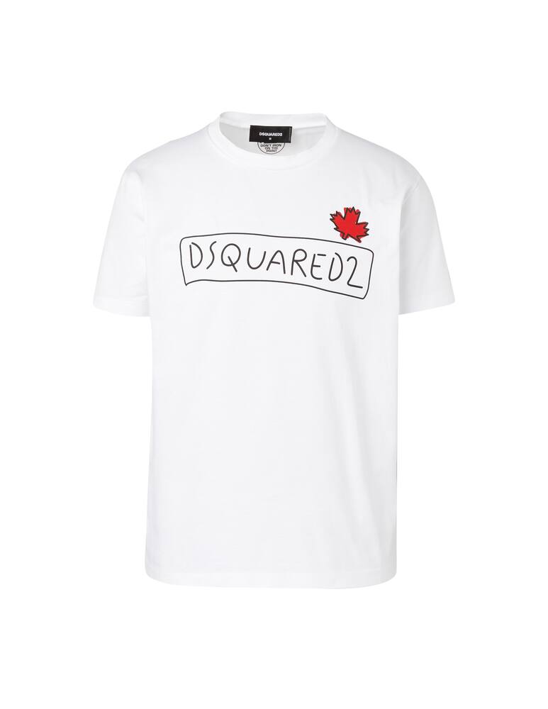 rinascente Dsquared2 Logo supercrew t-shirt - white
