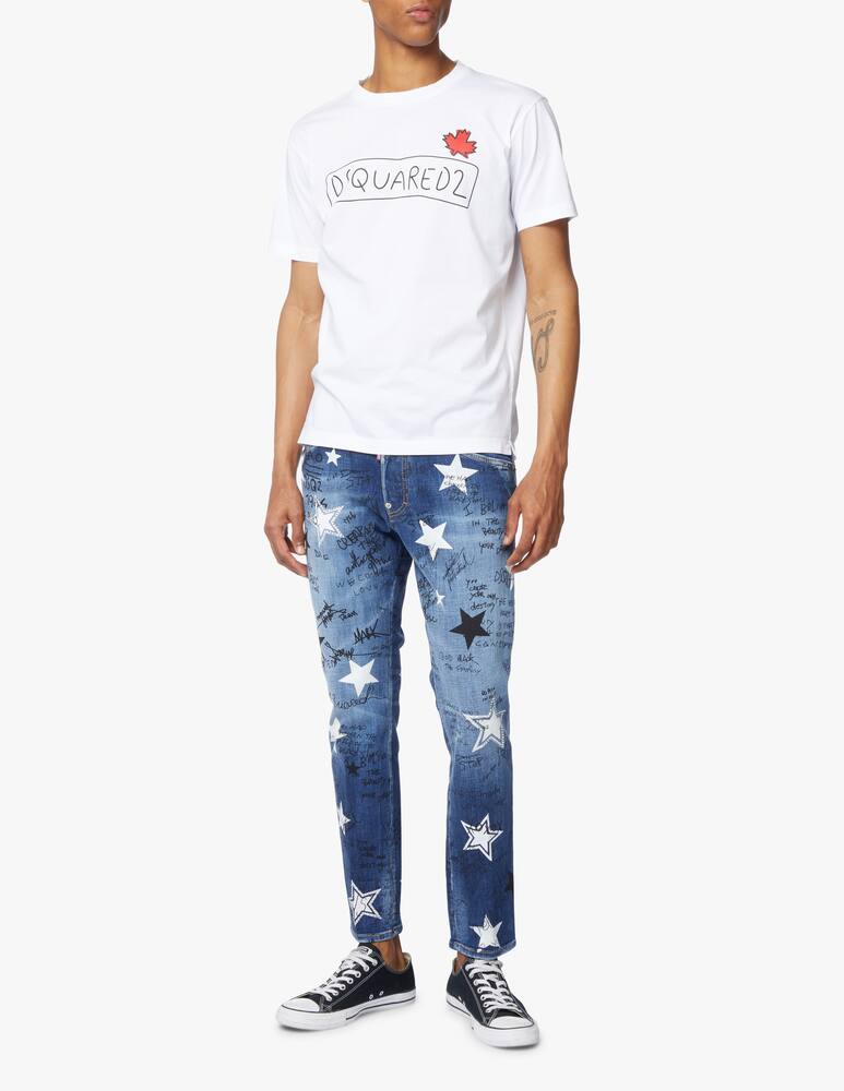 rinascente Dsquared2 Logo supercrew t-shirt - white