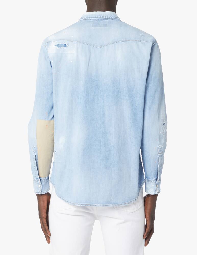 rinascente Dsquared2 West rlx dan shirt - blue