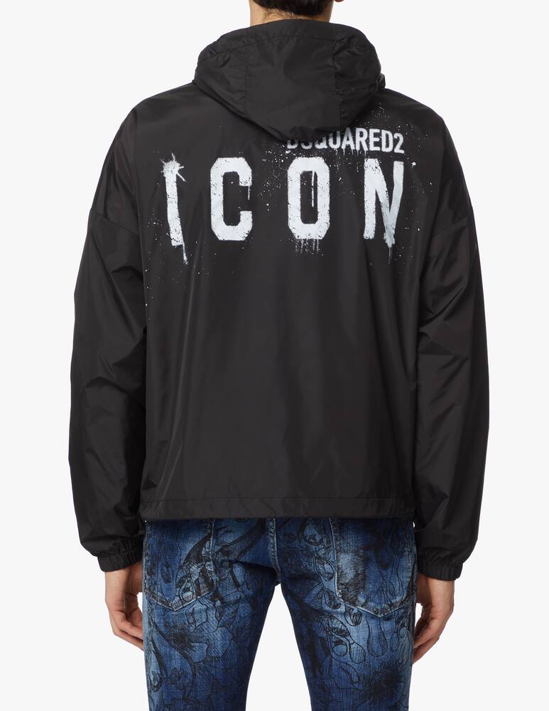 rinascente Dsquared2 Giacca a vento icon logo retro - nero