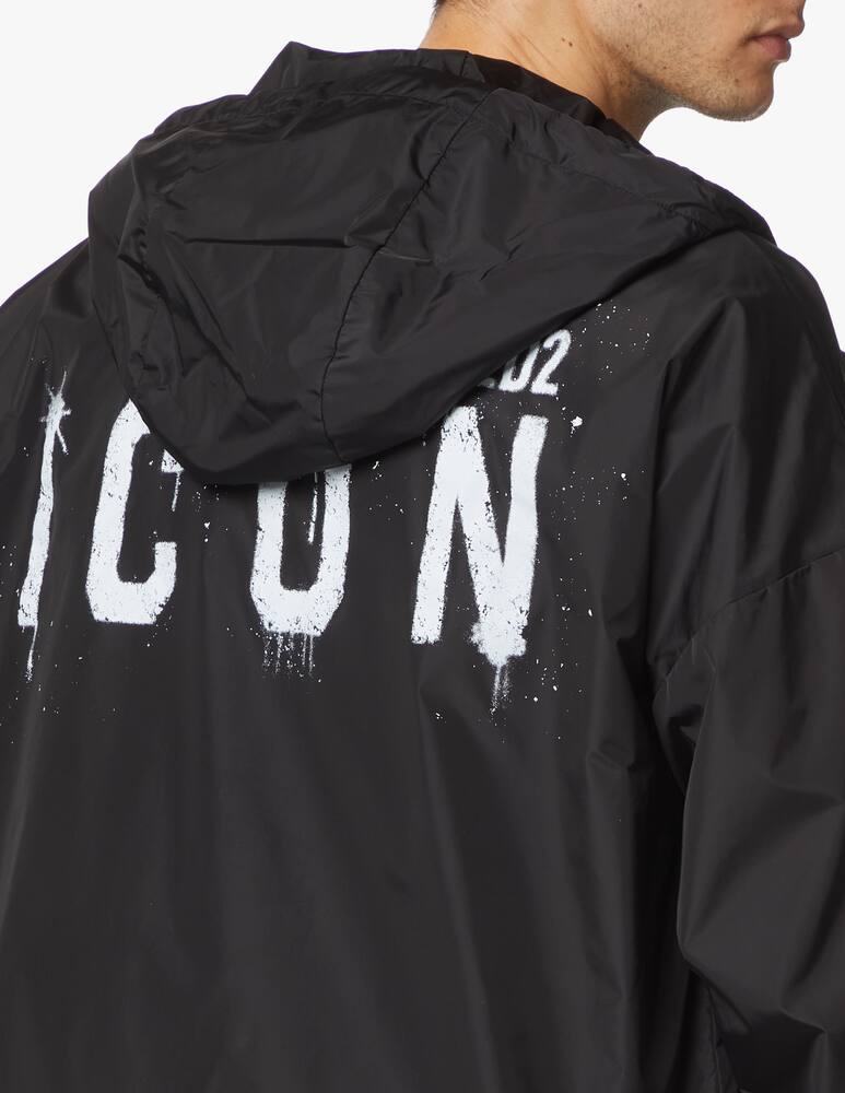 rinascente Dsquared2 Giacca a vento icon logo retro - nero