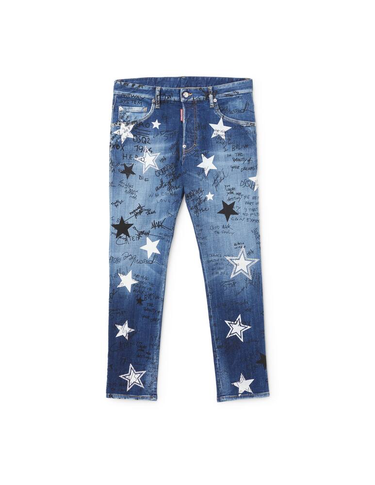 rinascente Dsquared2 Jeans skater stelle - blu